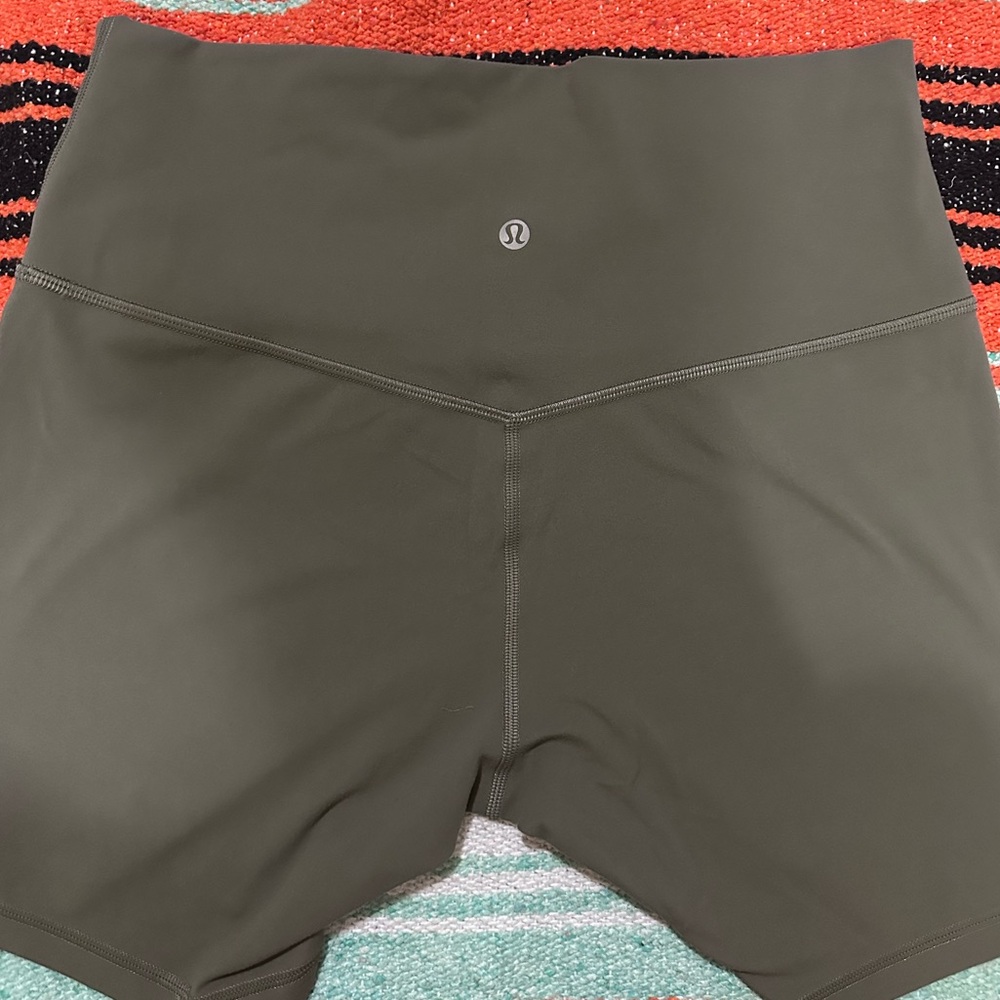 Sage Green, Lululemon 6” size 10, Align